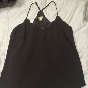 J. Crew black sleeveless blouse
